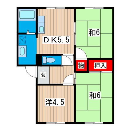 タウニーKの物件間取画像